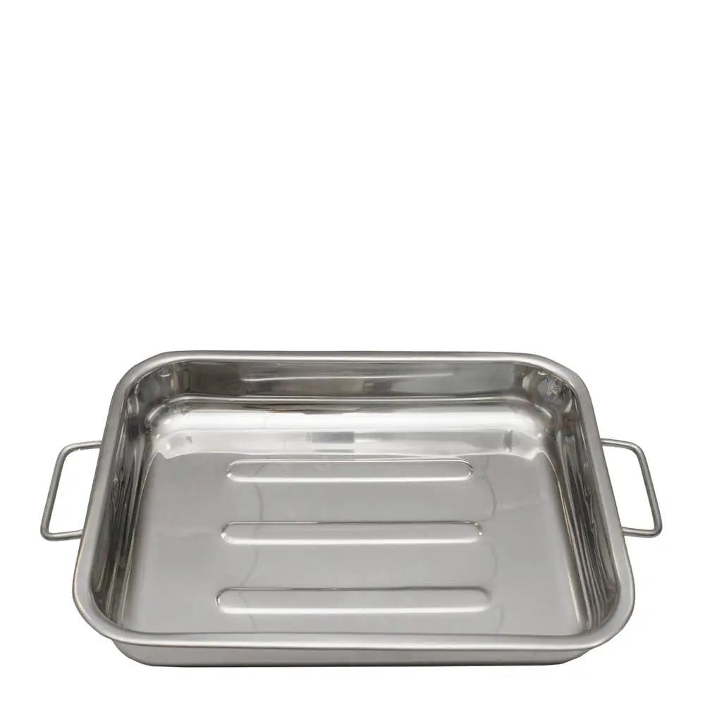 Ildfast form 30x24 cm rustfritt stål