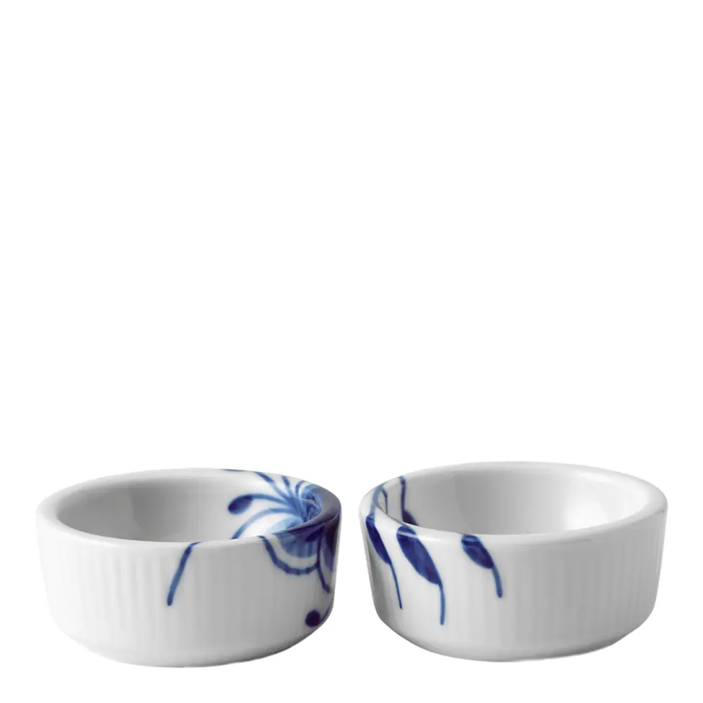 Blue Fluted Mega Kulho 3 cl 2 kpl