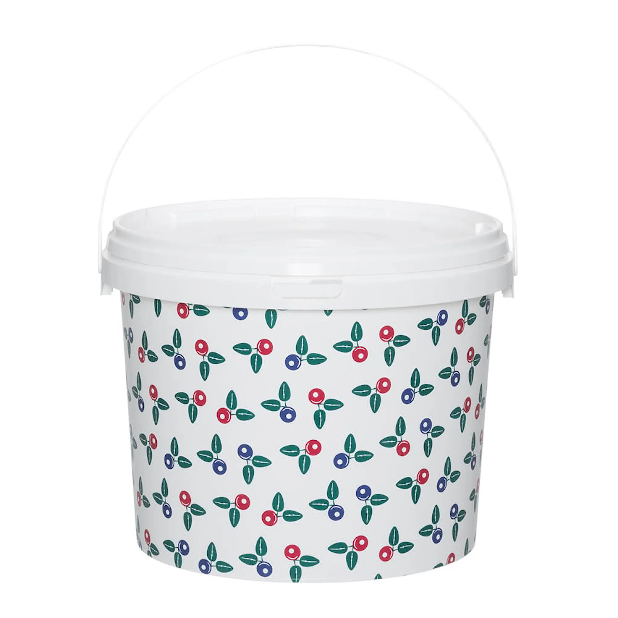 Marjukka Plasthink med lock 1 L Bär