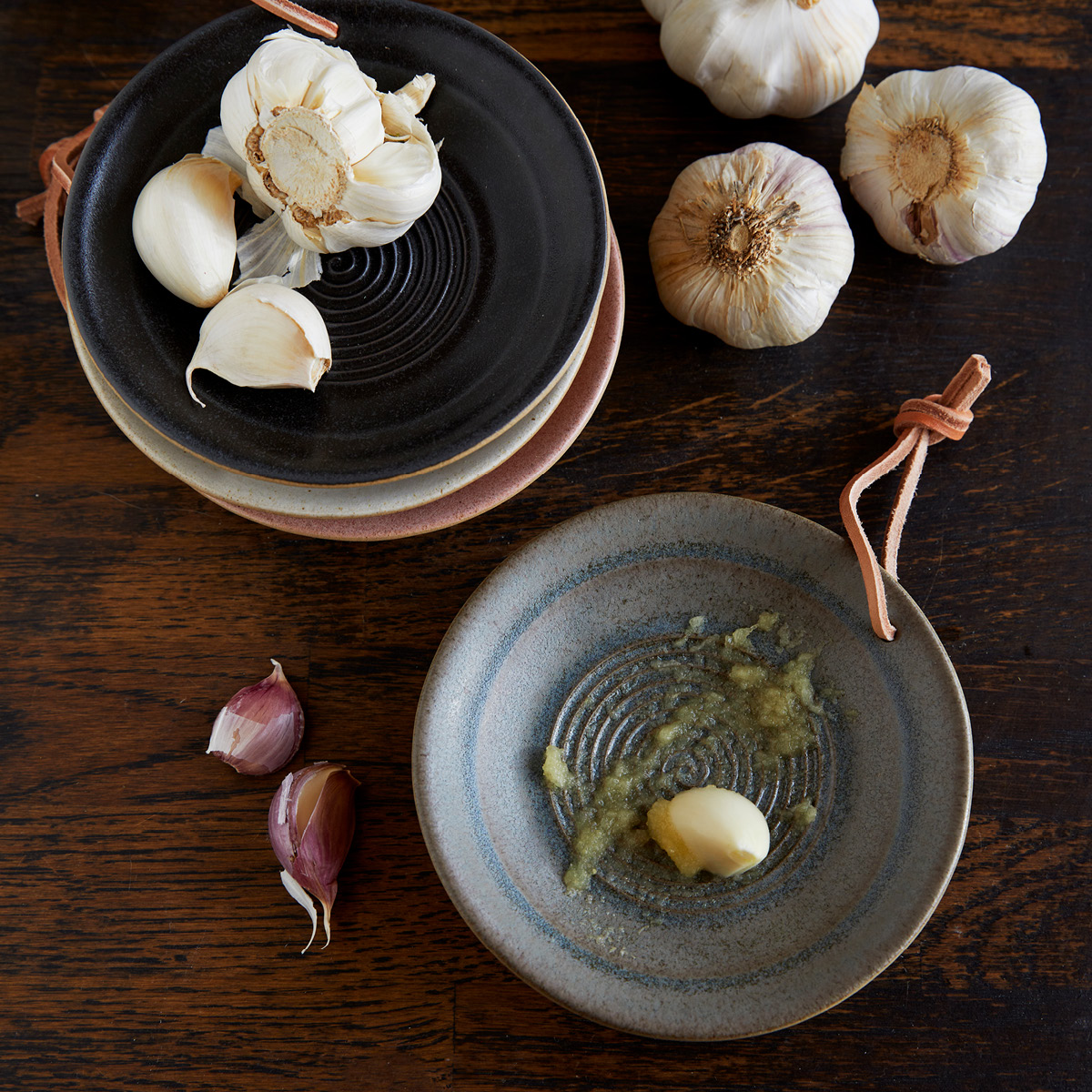 Sthål Rustico vitlöksrivare 13 cm olive