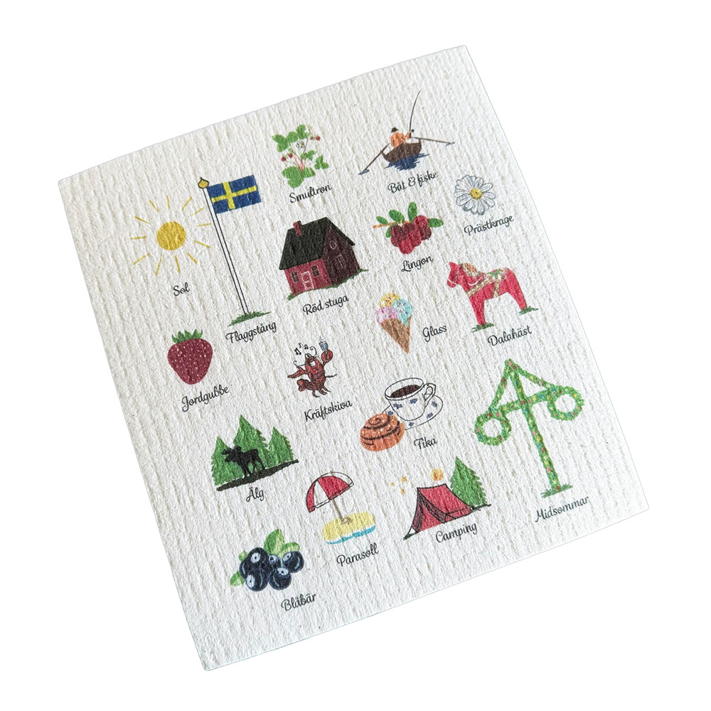 Mellow Design - Tiskirätti 17x20 cm Ruotsalaiset perinteet