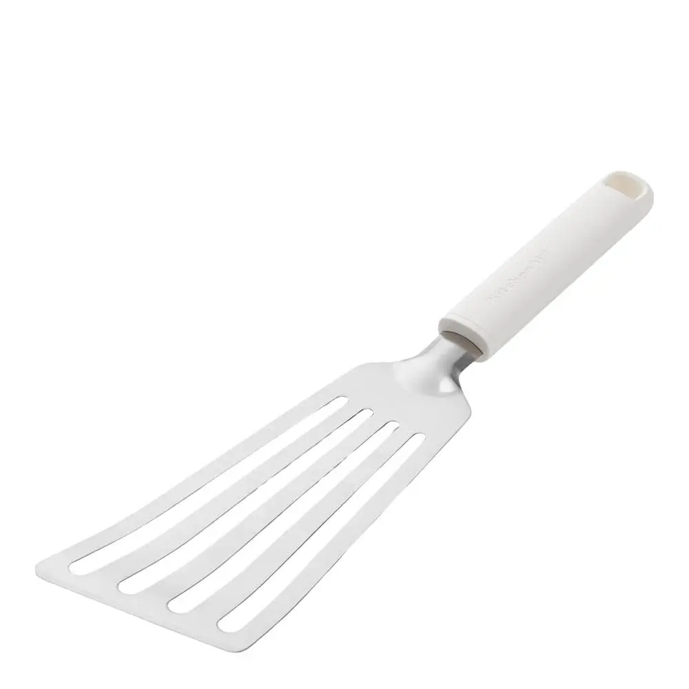 KitchenAid Classic stekespade perforert 32 cm porcelain white