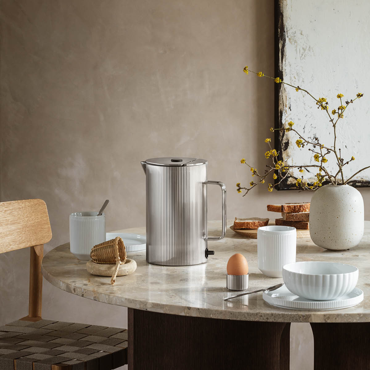 Georg Jensen Bernadotte Vedenkeitin 1,5 L Teräs