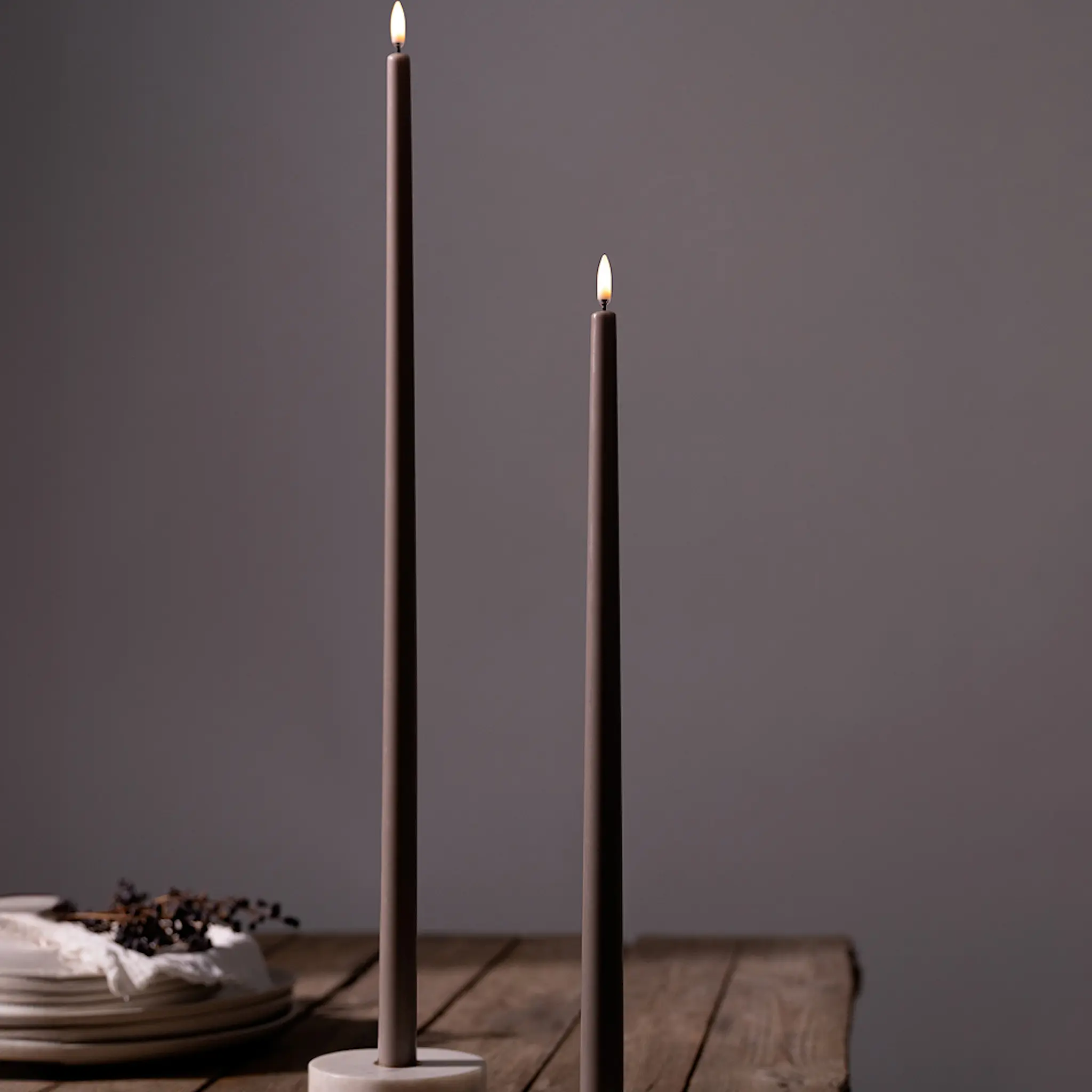 Uyuni Lighting Högt LED antikljus 1-pack 2,3x75 cm sandsten