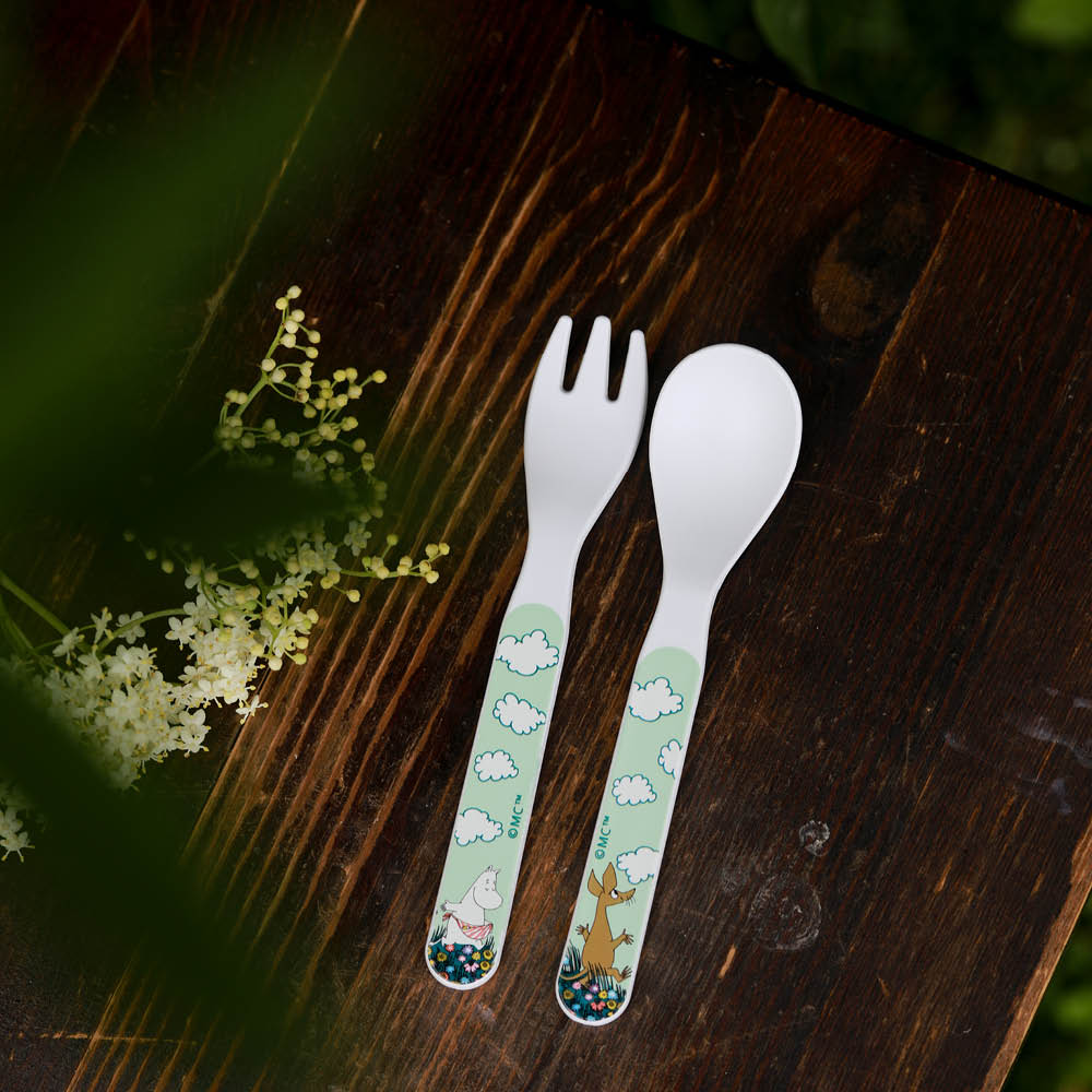 Rätt Start Mumin barnbestick 2 delar Äng grön