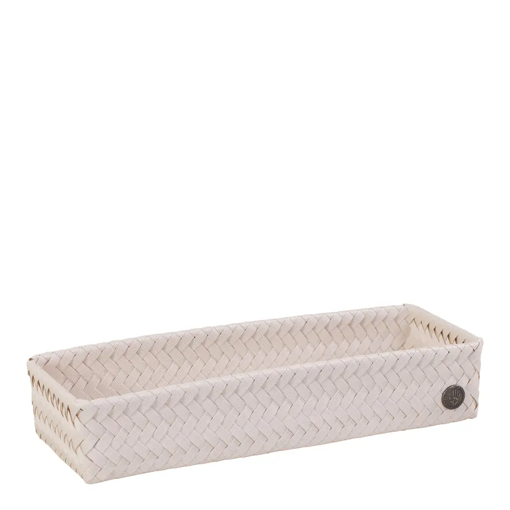 Fit lang oppbevaringskurv 39x12x7 cm champagne