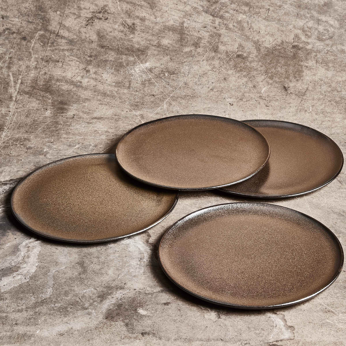 Aida Raw Lautanen 23 cm Metallic Brown