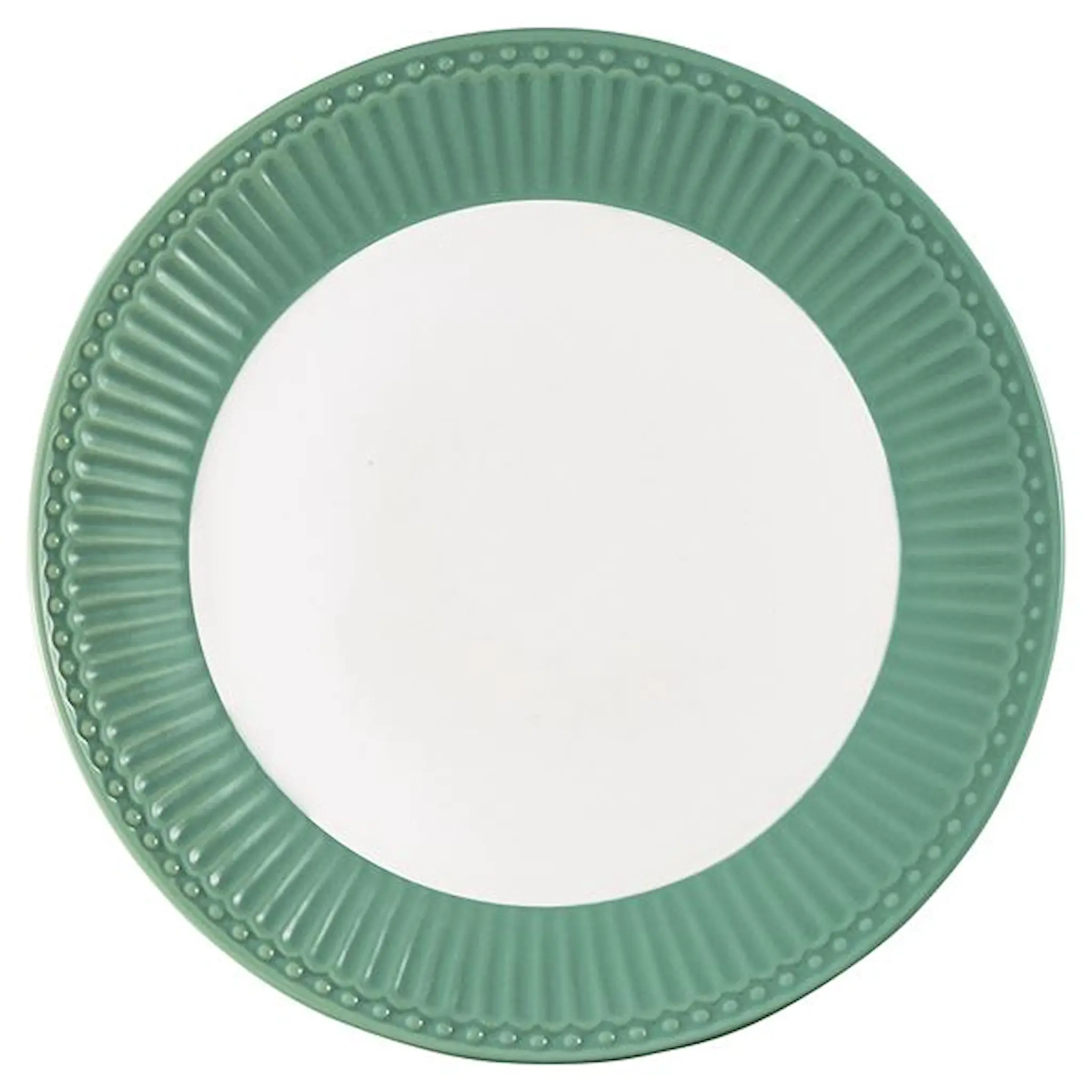 GreenGate Everyday Alice tallrik 23 cm dusty green