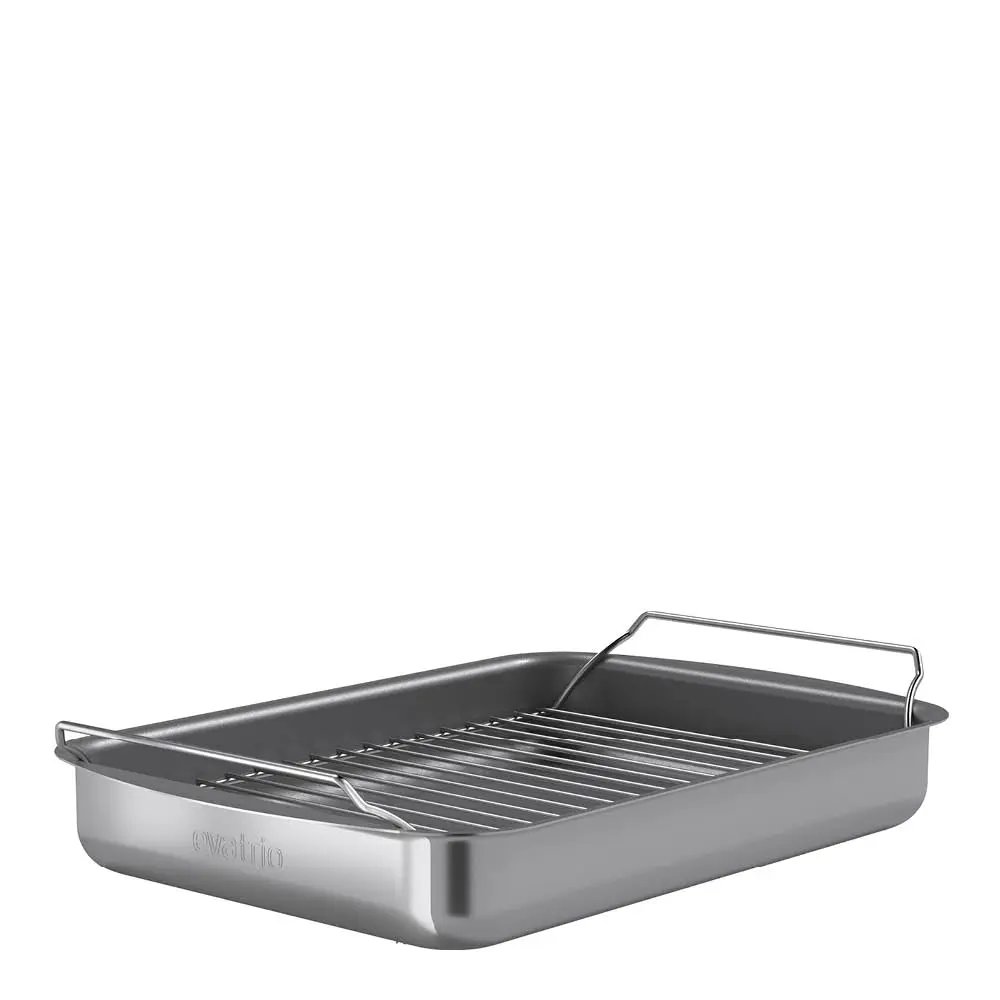 Professional Uunivuoka ritilällä 35x25 cm Harmaa