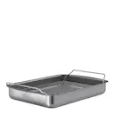 Professional Långpanna med galler 35x25 cm Grå