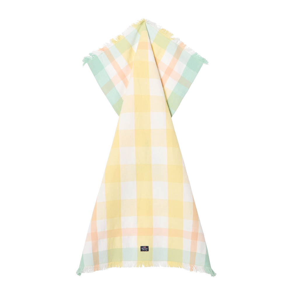 Lexington Kökshandduk linne/bomull 50x70 cm gul/vit/grön rutigt