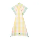 Kökshandduk linne/bomull 50x70 cm gul/vit/grön rutigt