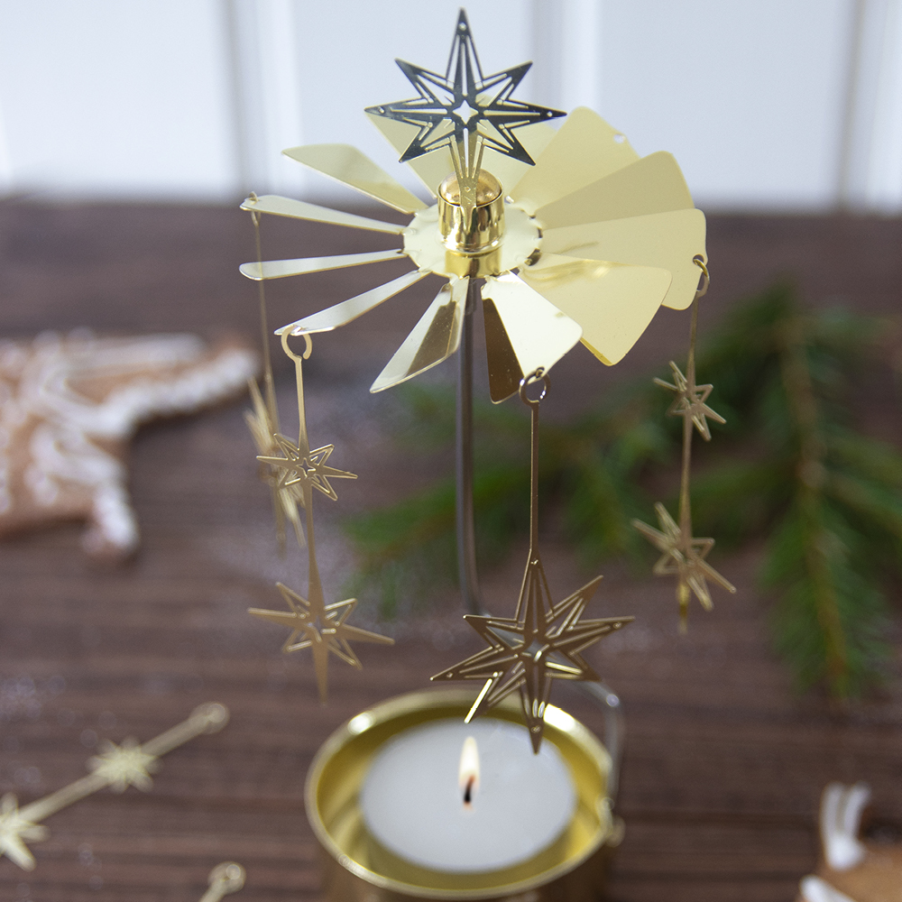 Pluto Enkelikello pohjoistähti 17 cm Kulta