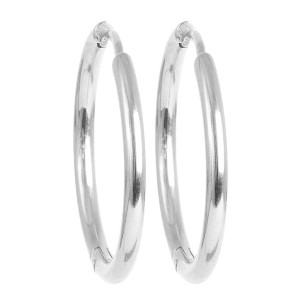 A&C Oslo AS Steel - Essentials örhängen medium 25 mm silver