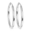 Steel - Essentials örhängen medium 25 mm silver