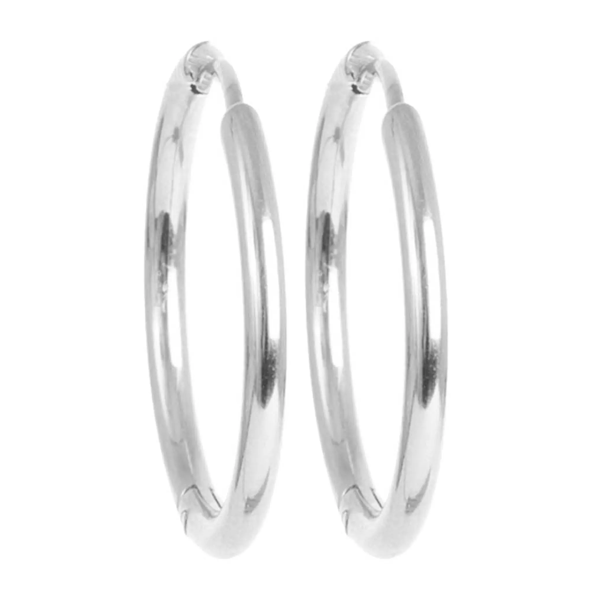 A&C Oslo AS Steel - Essentials örhängen medium 25 mm silver