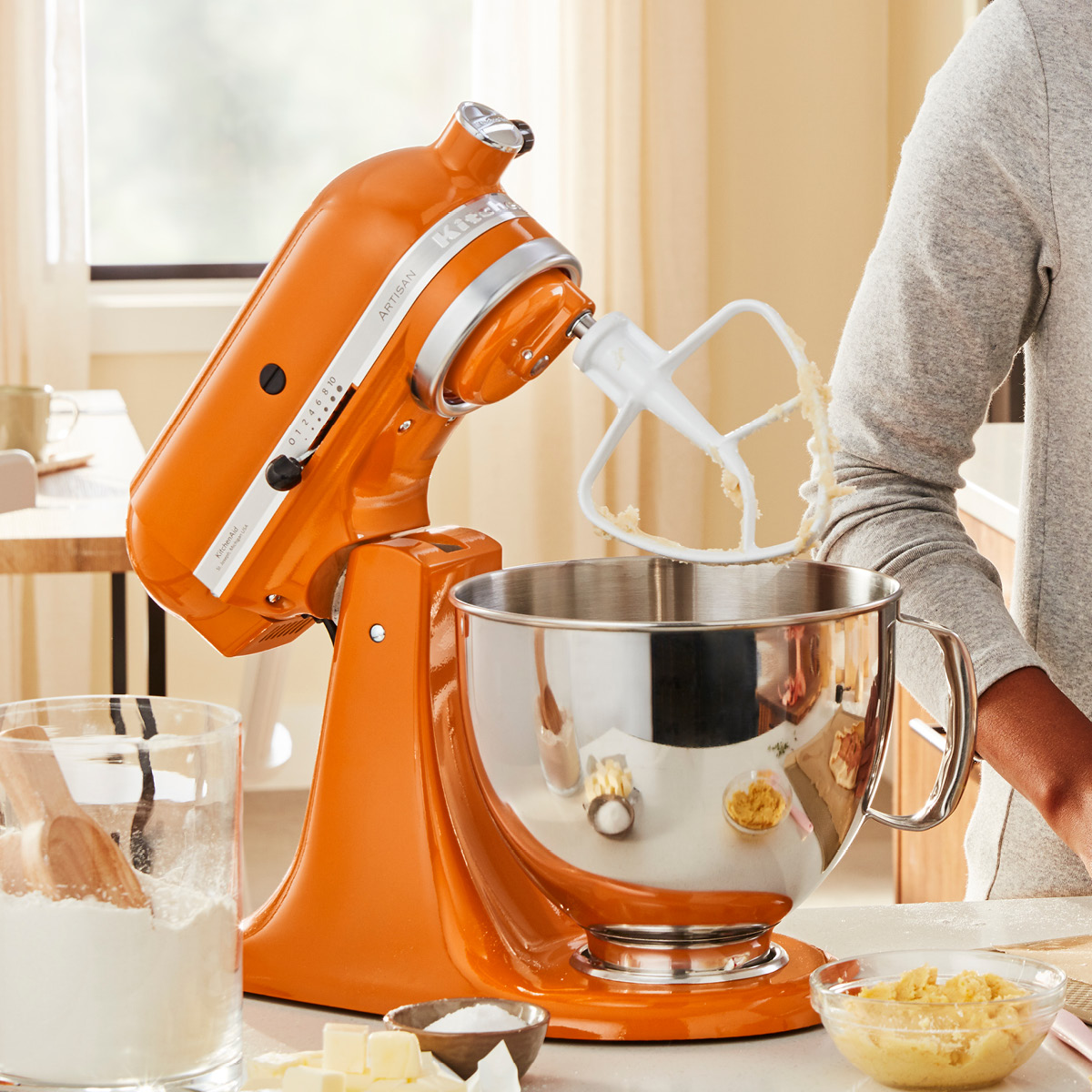 KitchenAid Artisan kjøkkenmaskin 5KSM175PSEHY 4,8L honey