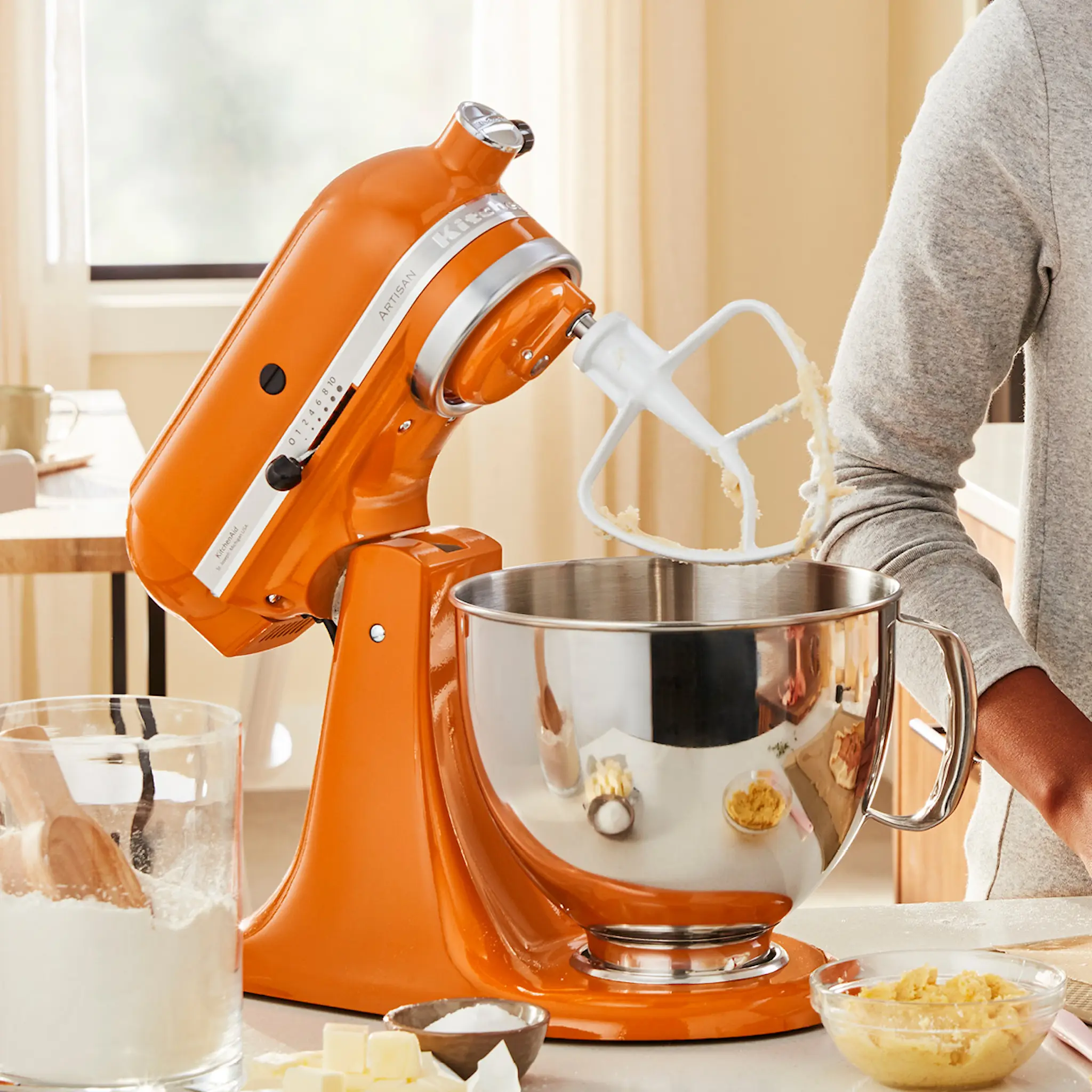 KitchenAid Artisan kjøkkenmaskin 5KSM175PSEHY 4,8L honey