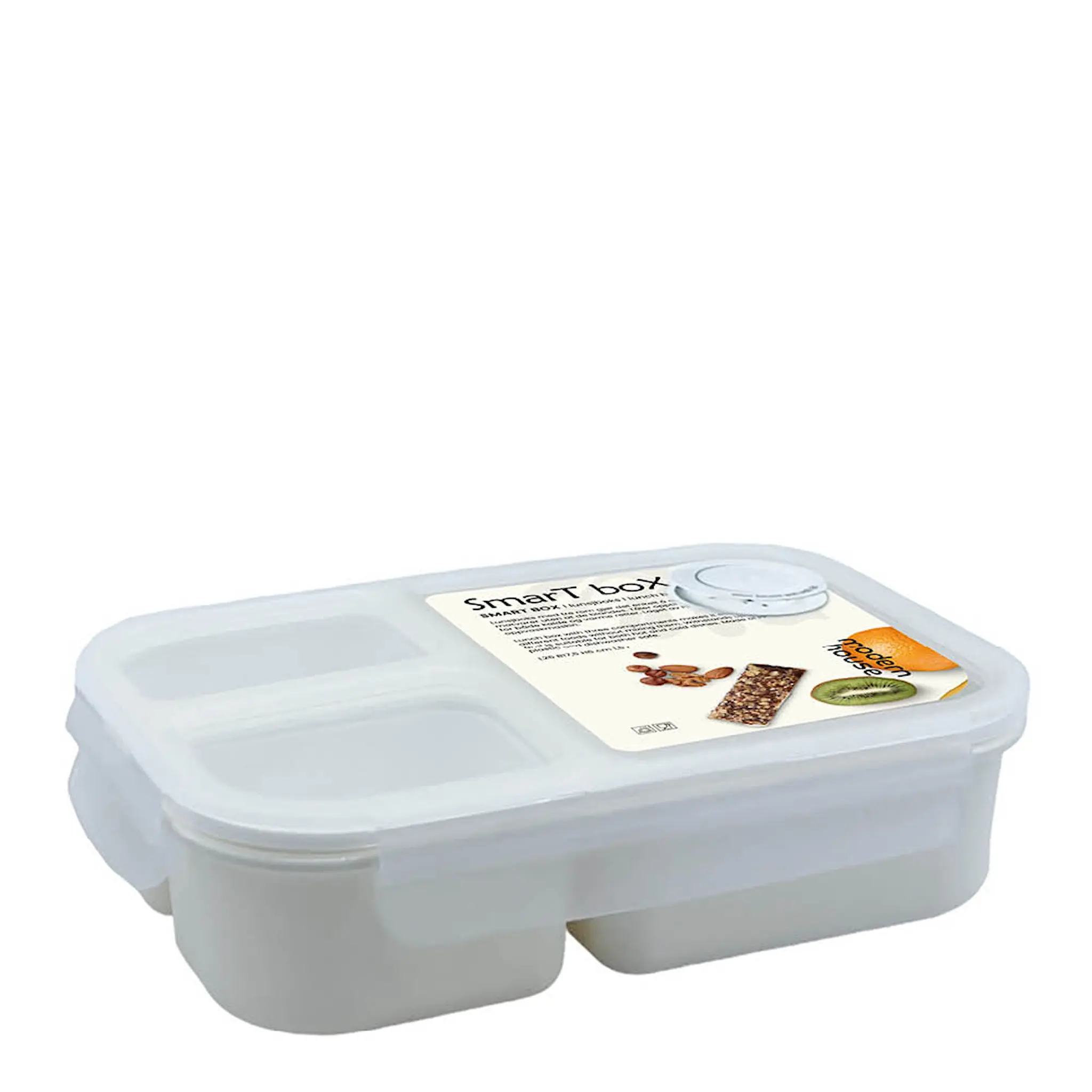 Modern House Smart box lunsjboks 1,5L hvit/klar