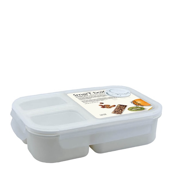 Smart box matlåda 1,5 L vit/klar