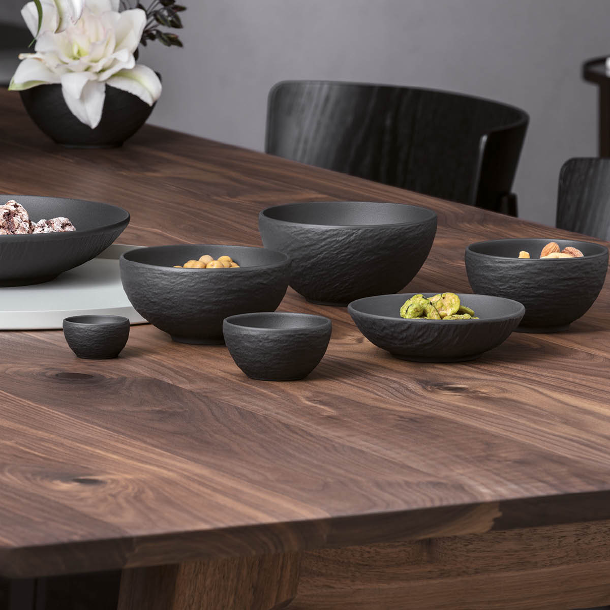 Villeroy & Boch Manufacture Rock eggeglass 2,7 cm svart/grå