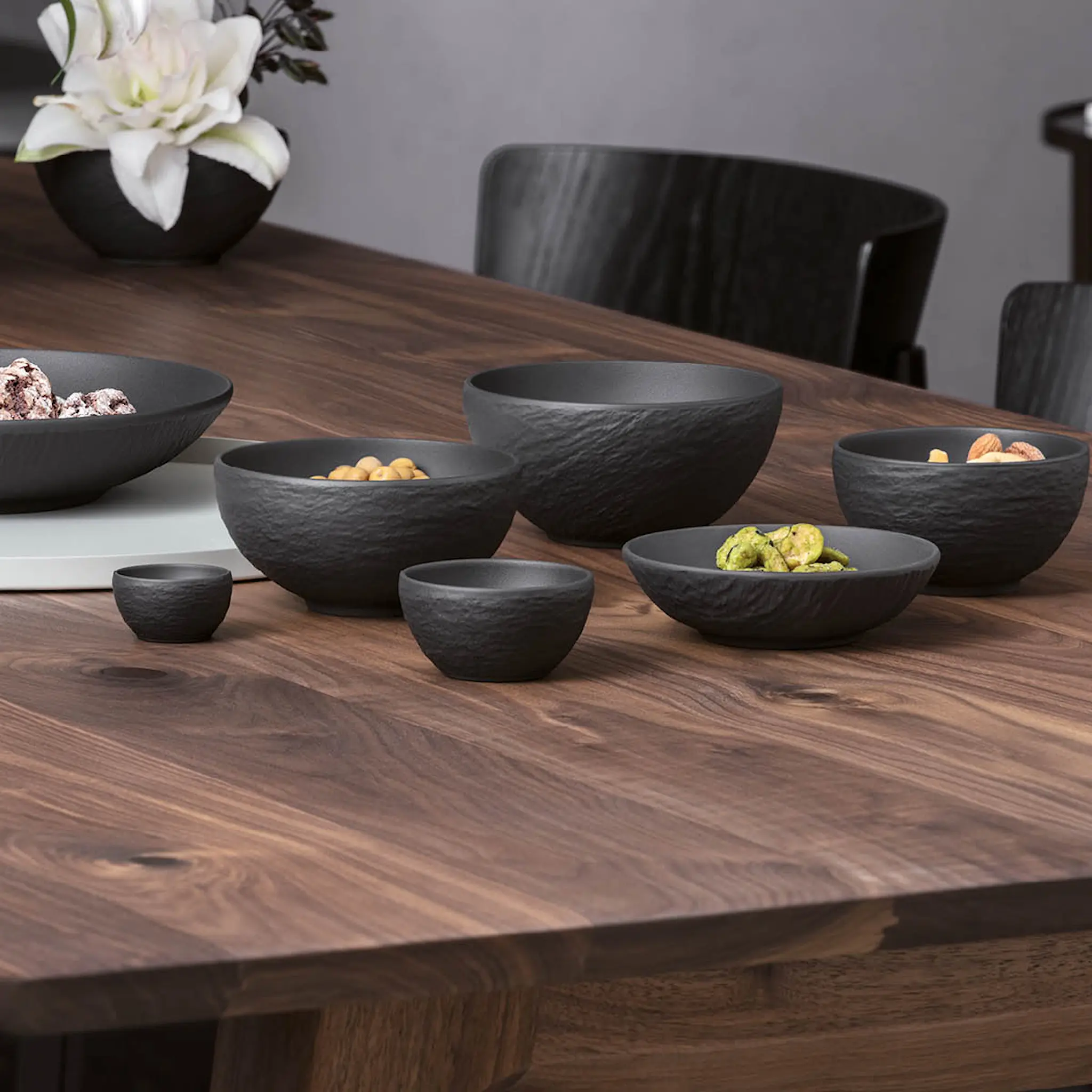 Villeroy & Boch Manufacture Rock Munakuppi 2,7 cm Musta/Harmaa