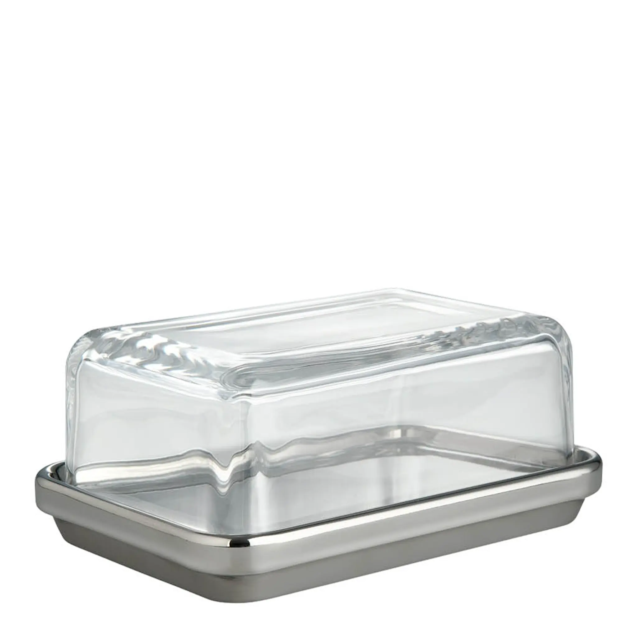 Alessi Smörask 16x11 cm glas/stål