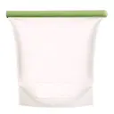 Återanvändbar silikonpåse 1,5 L grön