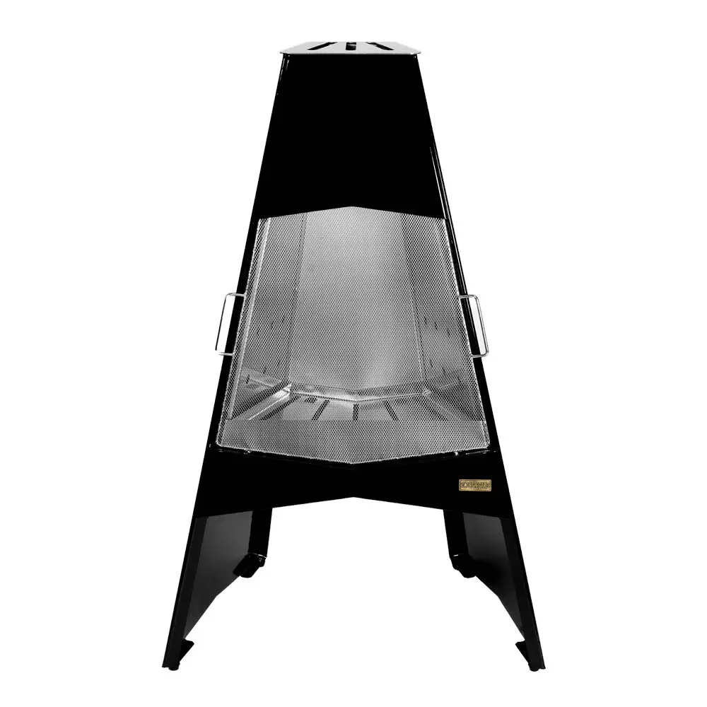 Puukamiina 100 cm Musta