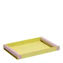 Ray bricka 20,5x30 cm gul/lavendel