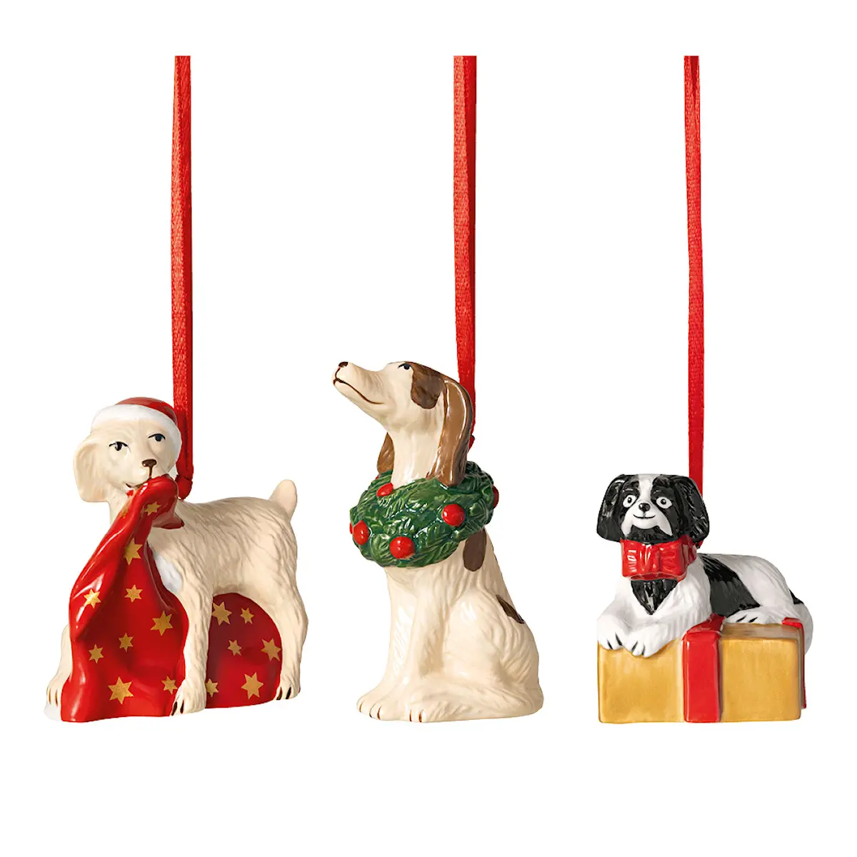 Villeroy & Boch Nostalgic Ornaments hundar 3 delar