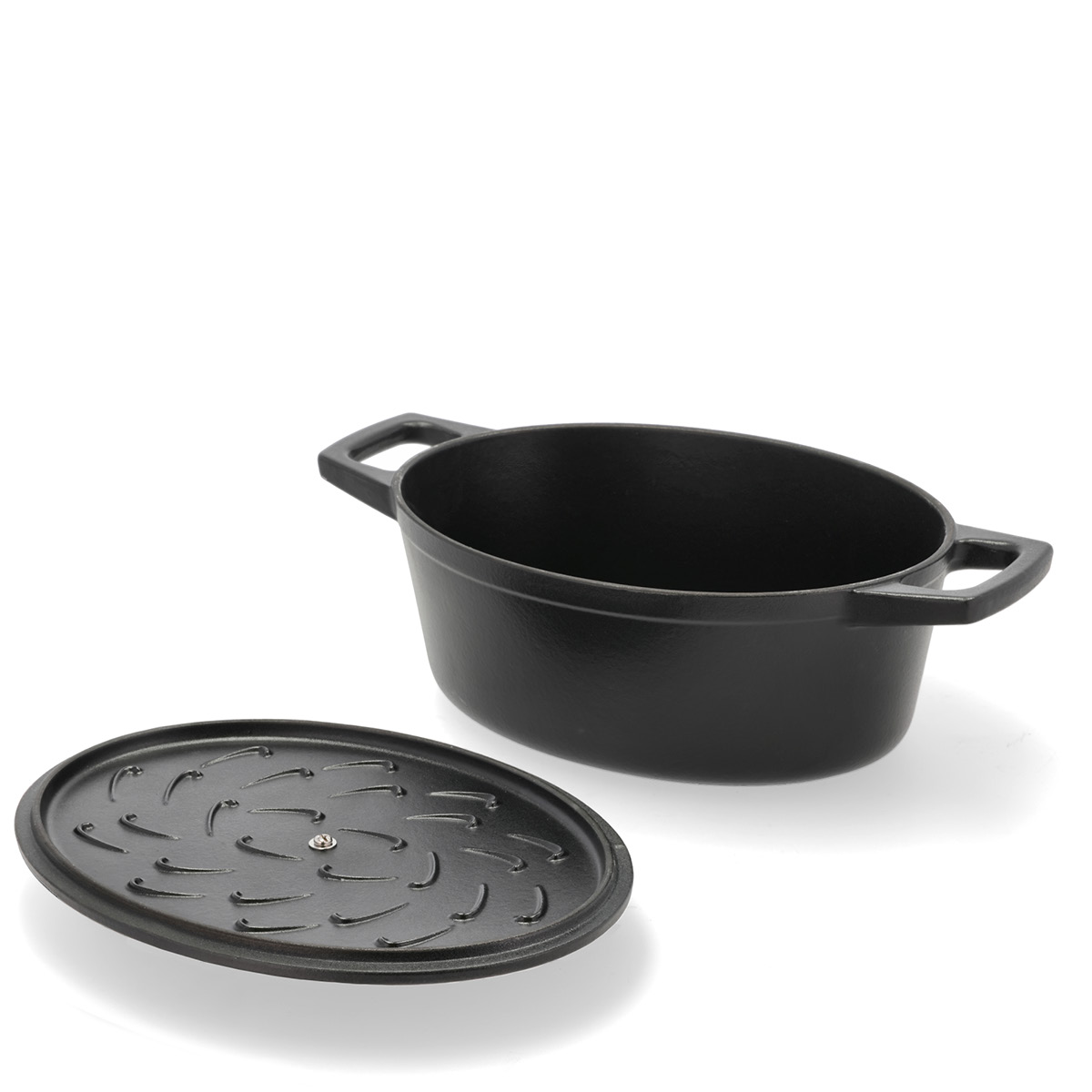 Holm Gjutjärnsgryta oval 3,8 L svart