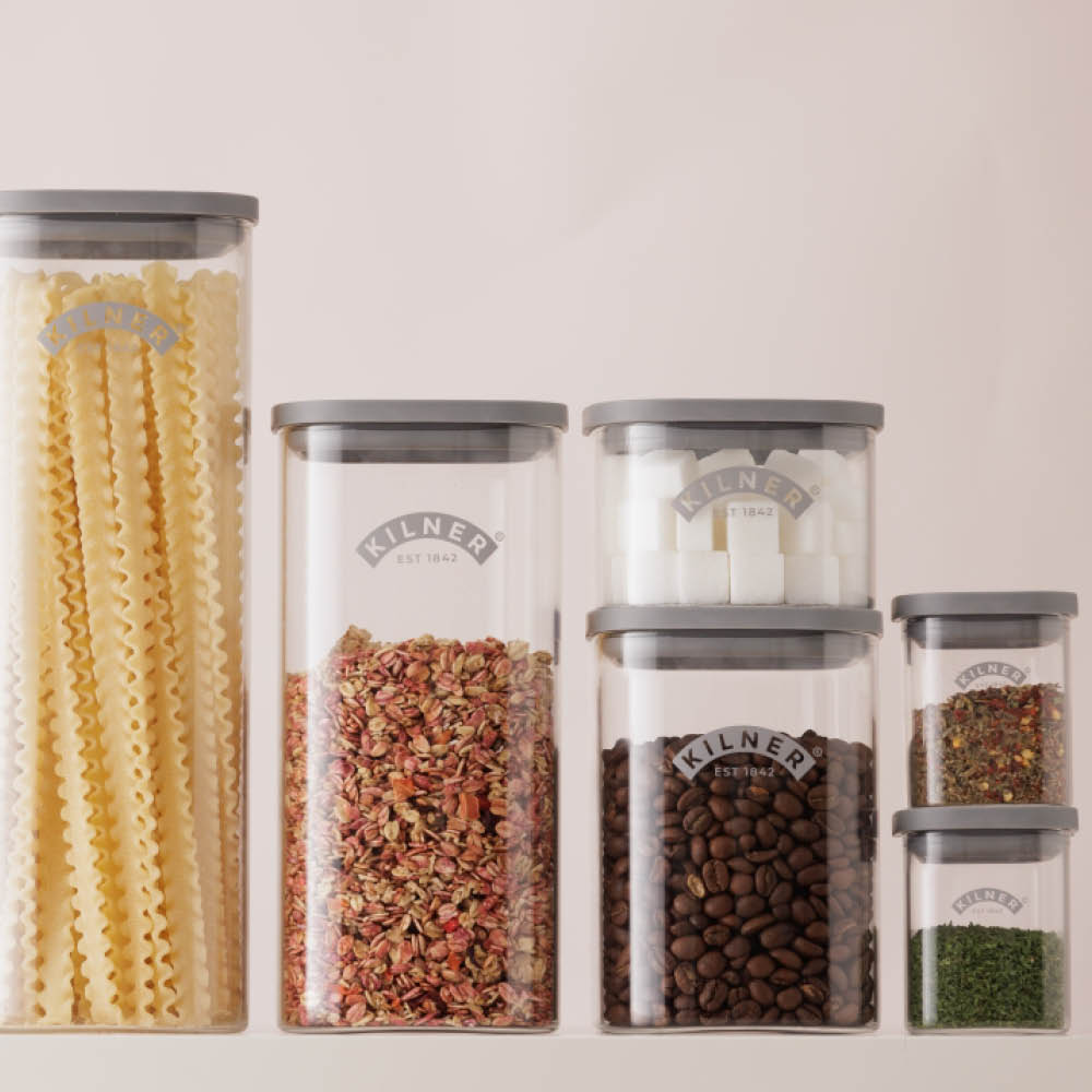 Kilner Fresh kryddburk 160 ml glas/grå