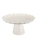 Lotus kakfat på fot 27 cm kräm