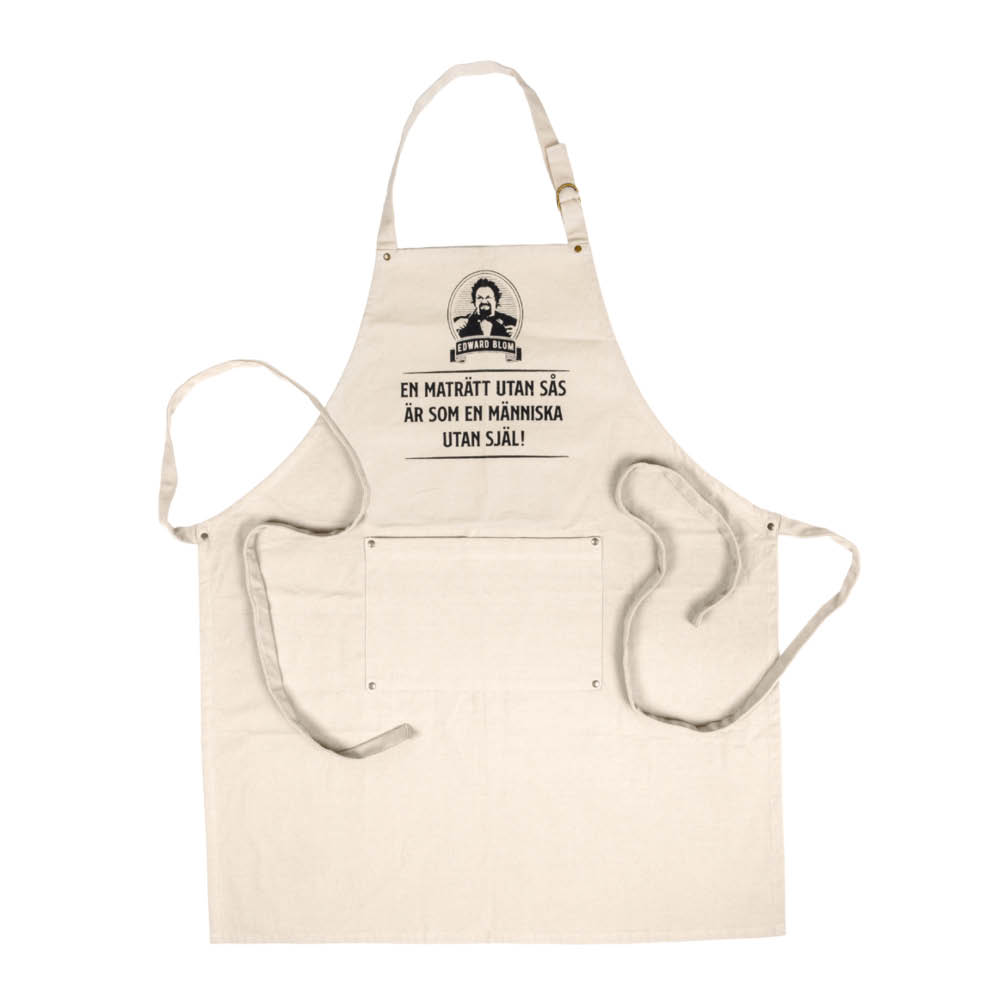 Edward Blom Förkläde "En maträtt utan sås" beige