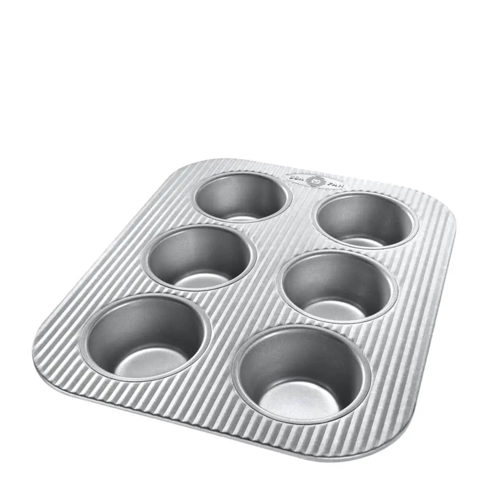 Muffinssivuoka 6 muffinssia alumiinipinnoitettu teräs