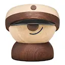 Student träfigur 4,5 cm gummiträ/sapele/lönn