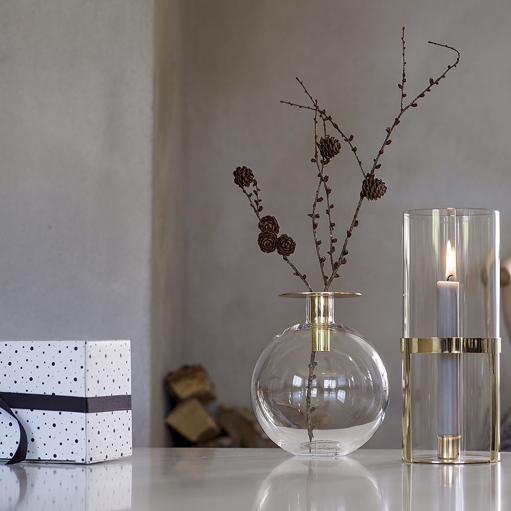 Sagaform Top vase/lysestake 18 cm gull