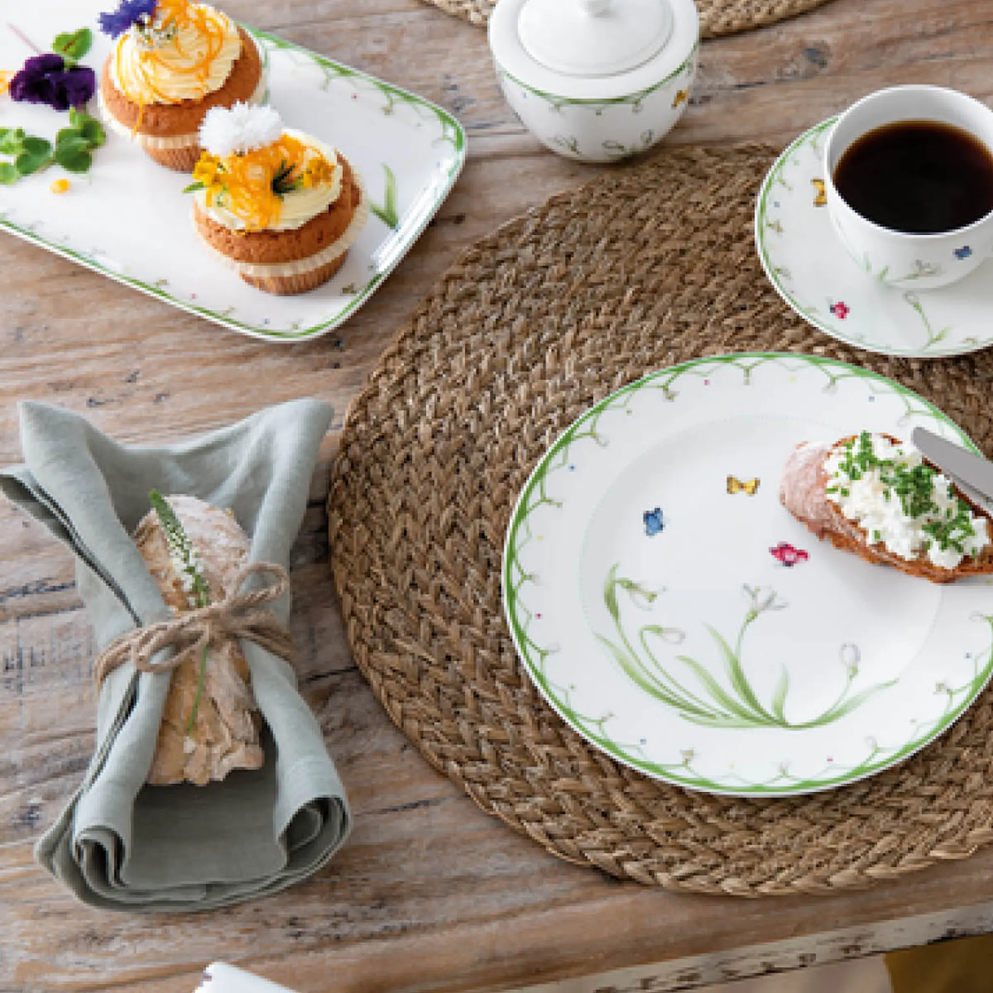 Villeroy & Boch Colourful Spring serveringsfat rektangulärt 35x16 cm