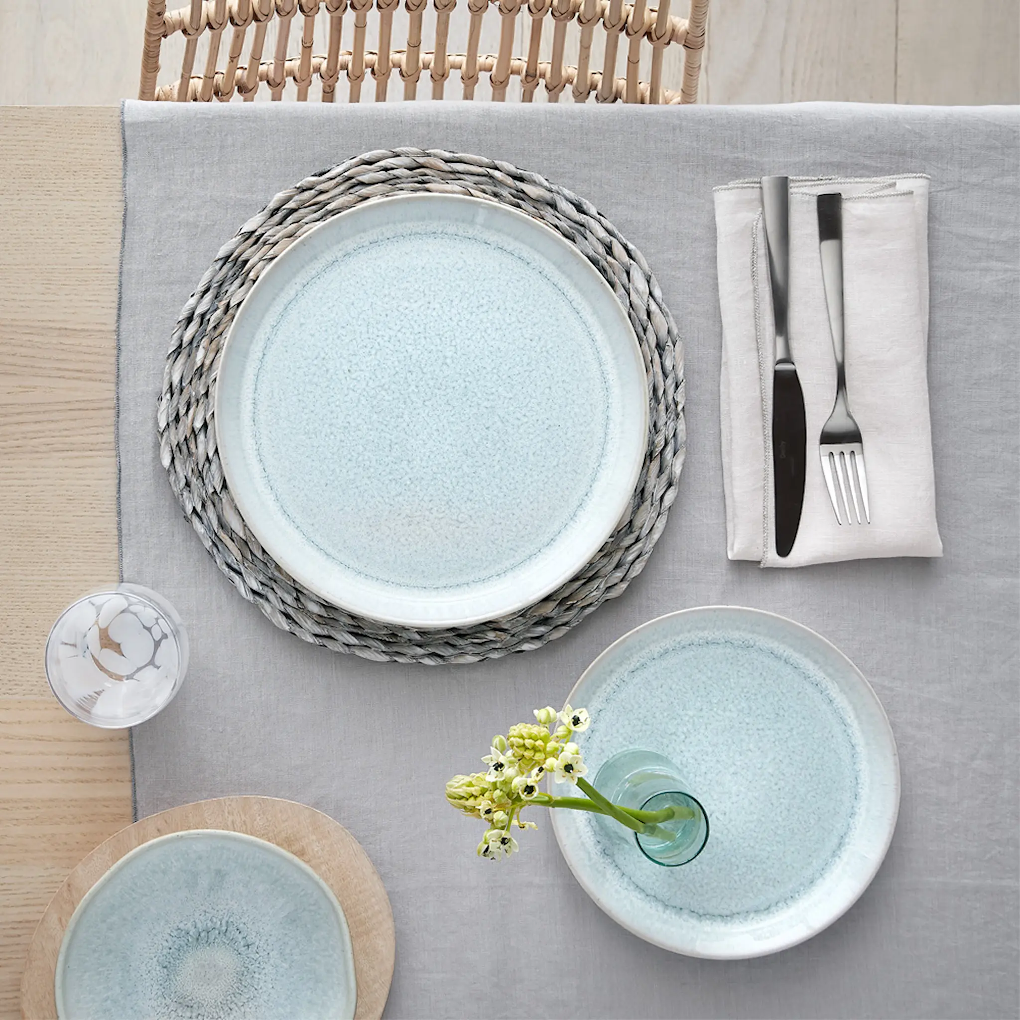 Denby Tallrik 26 cm 4-pack Grön/Vit