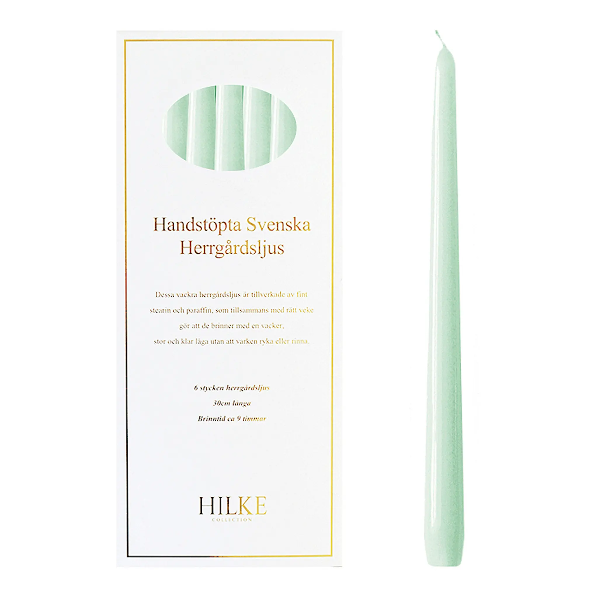 Hilke Herrgårdsljus 30 cm 6-pack Eucalyptus