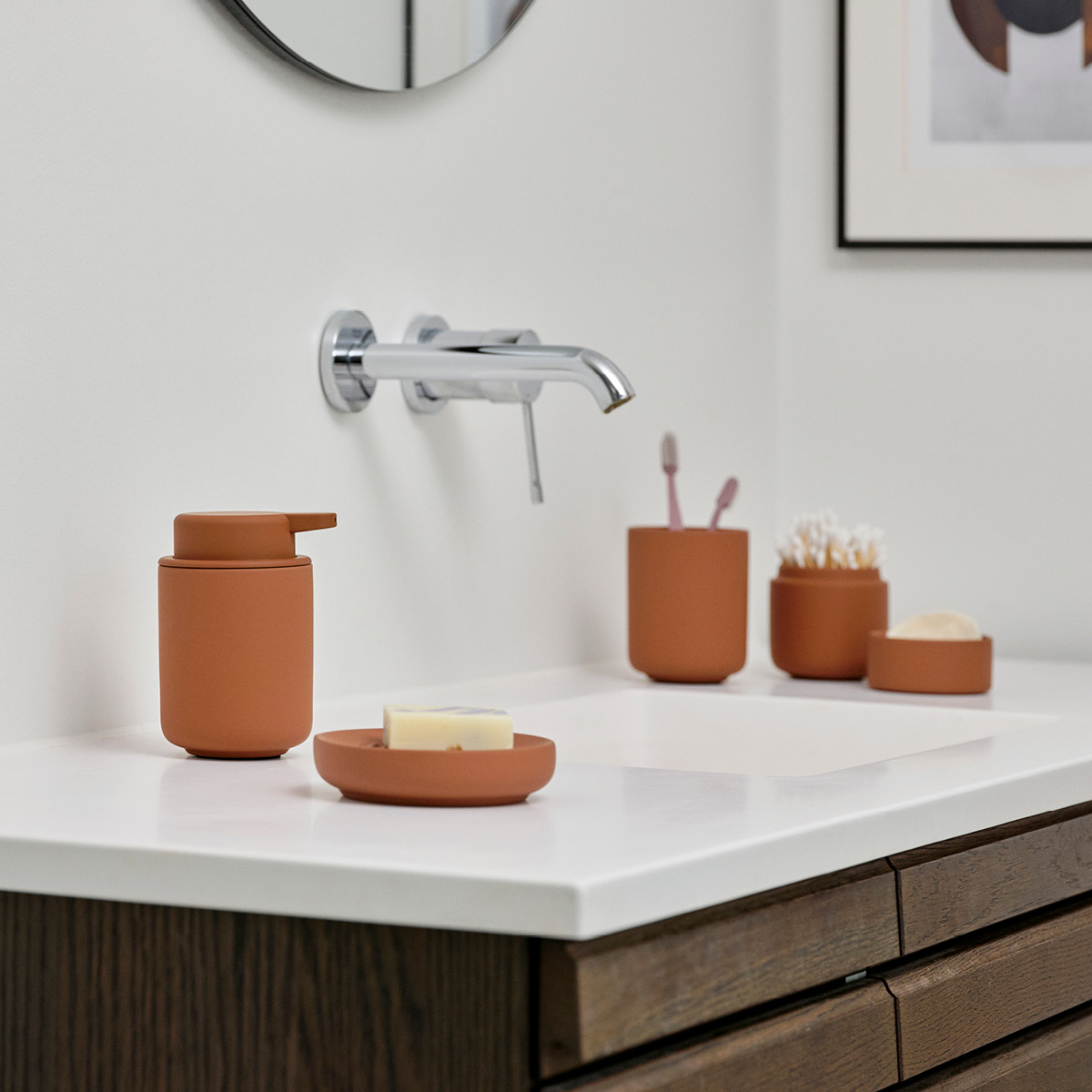 Zone Ume såpeskål 12 cm terracotta