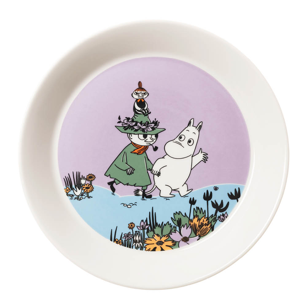 Moomin Arabia - Muumi Lautanen 19 cm Sydänystävät