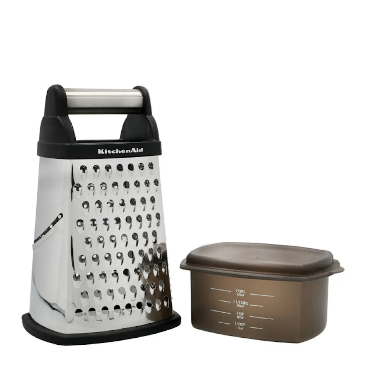 KitchenAid Core rivjärn med 4 sidor och behållare