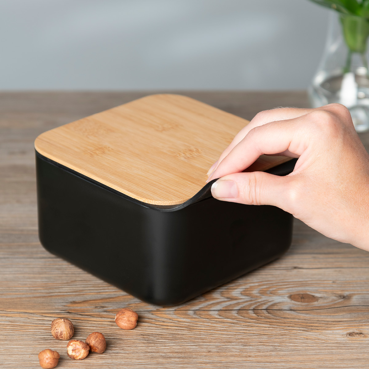 Maku Kitchen Life Förvaringslåda M med bambulock 0,6 L