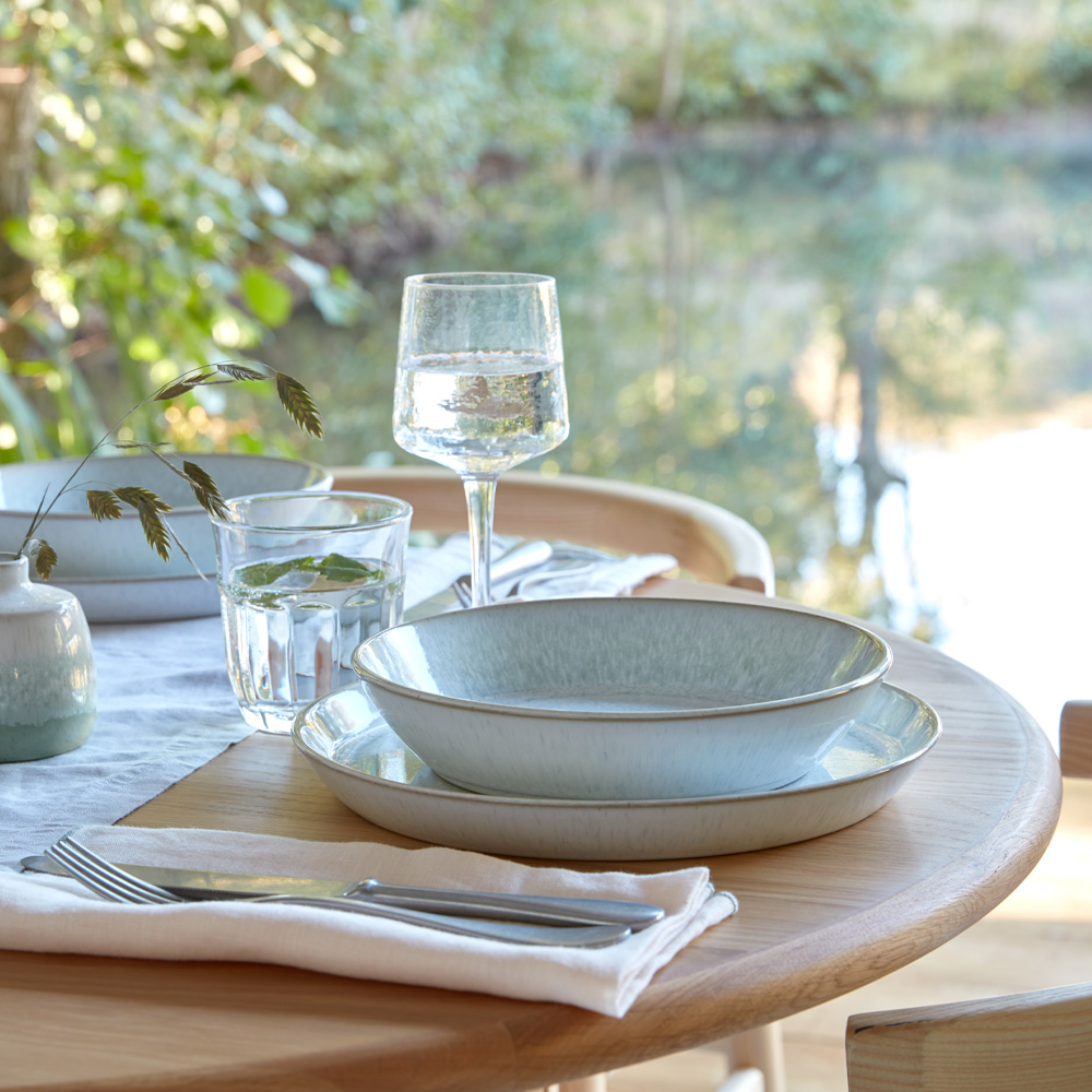 Denby Pastatallerken 22 cm 4-pakning Grønn/Vit