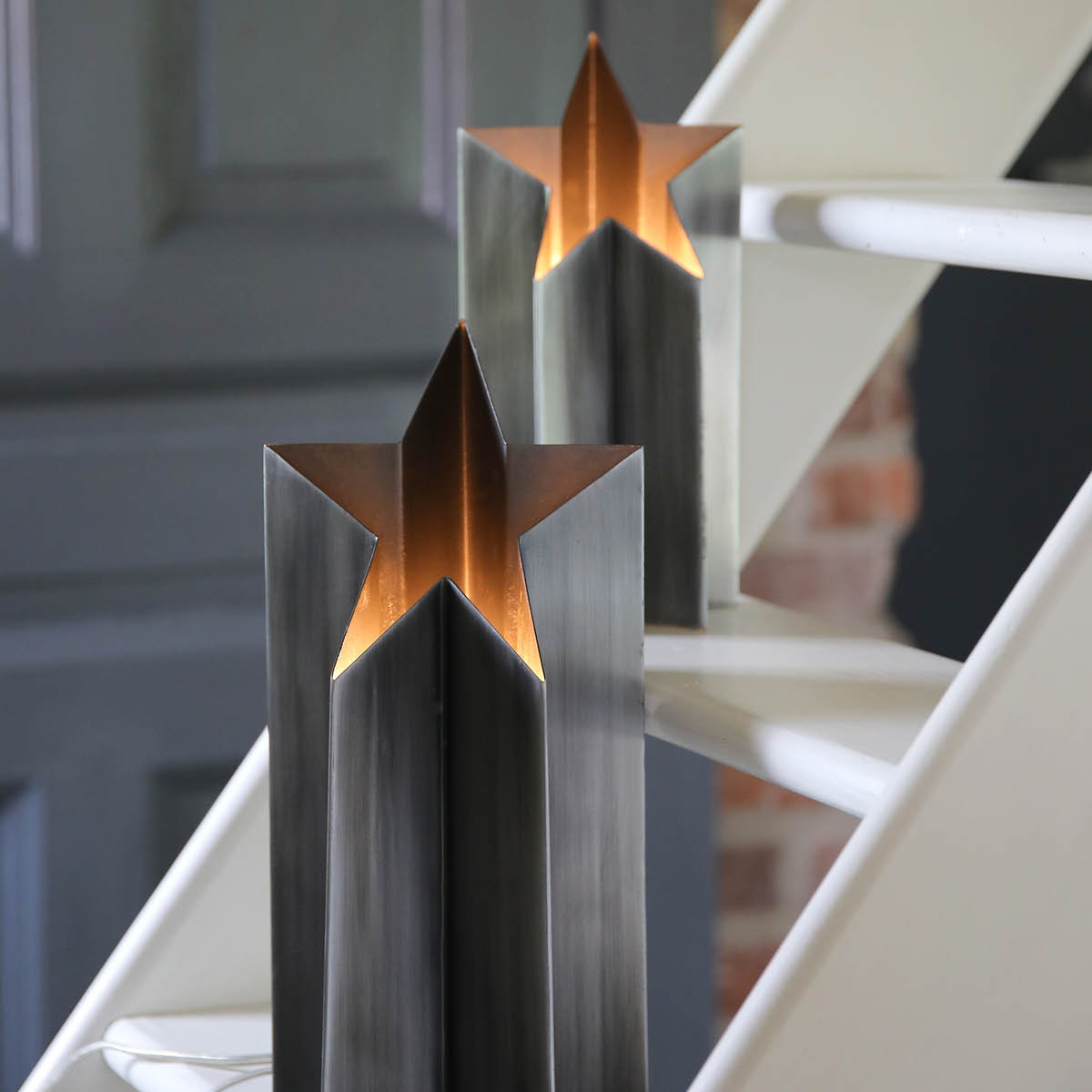 Markslöjd Asteri bordstjerne 35 cm antikk sølv