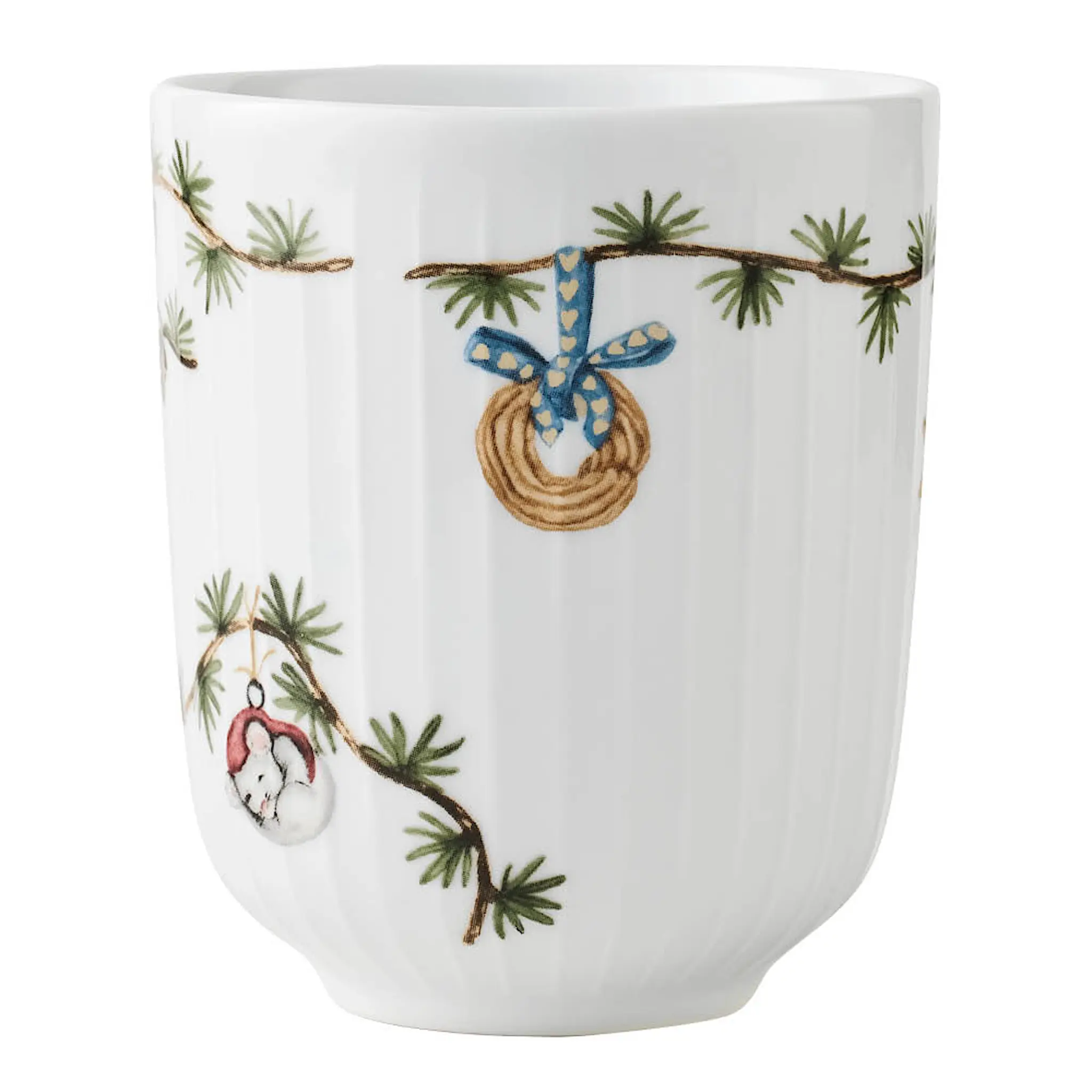 Kähler Hammershøi Christmas mugg utan öra 30 cl vit