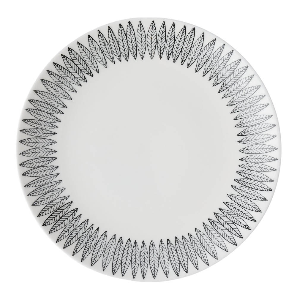 Gustafsberg Salix Svart tallerken 22 cm uten brem