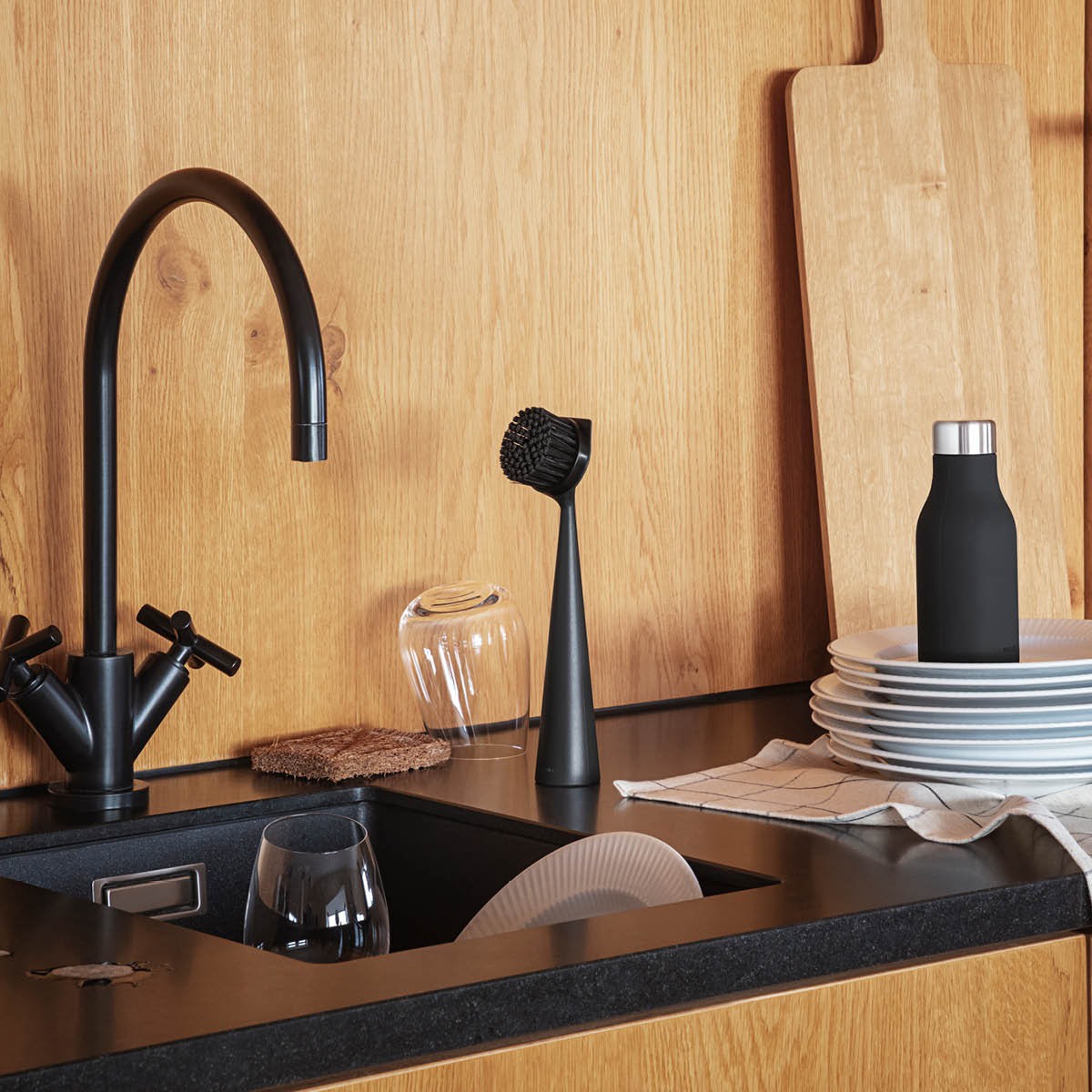 Eva Solo Oppvaskbørste nylon 23 cm svart